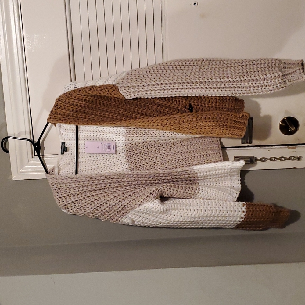Colorblock cardigan